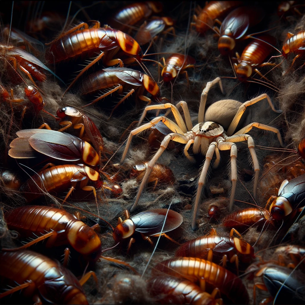 cellar spiders coexistence with cockroaches
