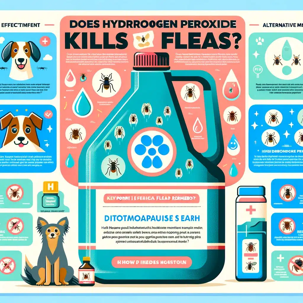does hydrogen peroxide kill fleas